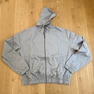 Gymshark Jacket Zip Front Hooded Size M Gray